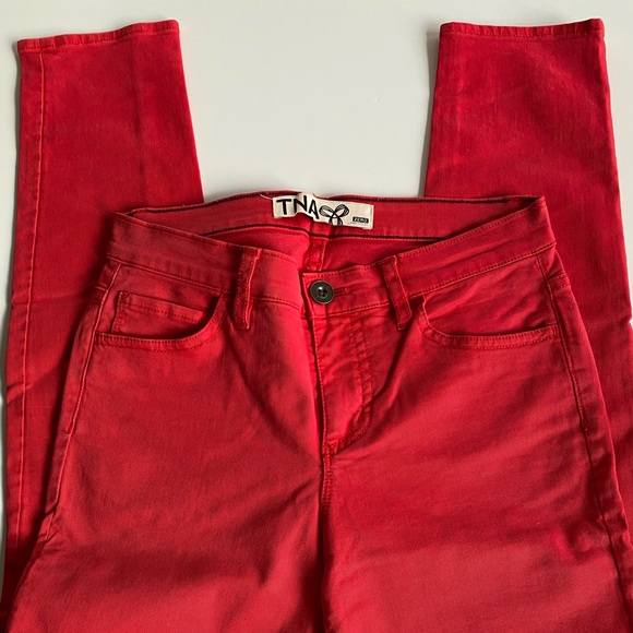 TNA Red Skinny Jeans - Picture 2 of 5